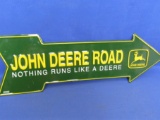 John Deere Road Sign 27” L x 8 1/2” T