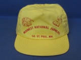 Midwest National Farmers South St. Paul, MN – Yellow Cotton Ball Cap – Made in USA