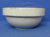 Vintage Grey Stoneware Shoulder Bowl  3 1/4” Tall x 7” DIA