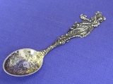 Sterling Silver Spoon “Bronco Buster” - Cowboy on Horse – 4 1/8” long – 15.0 grams