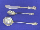Sterling Silver Flatware: 2 Spoons – Butter Knife by Reed & Barton – 54.3 grams