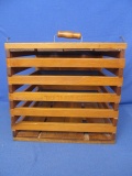 Owasso Mfg. Co. Michigan Wooden Egg Crate – Marked REG (illegible) & “ Humpty D