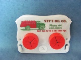 Plastic Towel Holder – Vet's Oil Co. Jackson MN – Phone 64 – 3 3/4” x 5” - Nice
