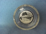 Glass Ashtray – Shorty's Paint & Body Shop – 4 3/8” D – No Chips or Cracks – Unused