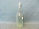 Glass Beer Bottle – P. Ganser Owatonna MN -  9 5/8” T – Embossed Print