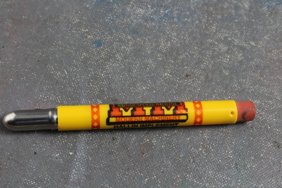 Minneapolis Moline Hallin Implement Braham Minnesota Advertising Bullet Pencil