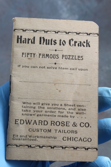 1895 Cotton States & Int'l Exposition Hard Nuts to Crack - 50 Famous Puzzles