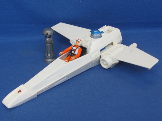Star Wars: 1978 X-Wing Fighter with Pilot – 14” long plus unknown piece dated 1980