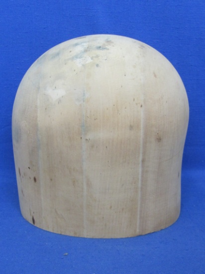 Wood Hat Block Form No. 796 – 21 ½ – Marked “Midwest H.B. & D Co. Chicago” - 7 1/2” tall