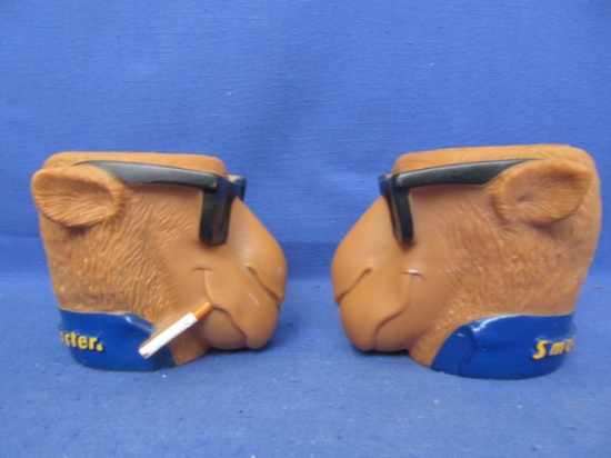 2 Vintage Joe Camel “Smooth Character” Plastic Can Cozies – © 1992 RJRT