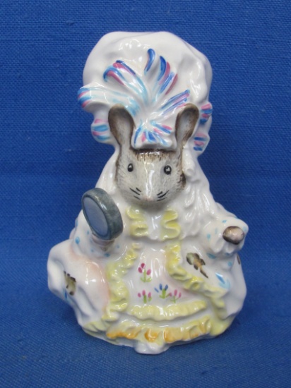 Beswick Beatrix Potter “Lady Mouse” Porcelain Figurine – 1989 Royal Doulton – 4” tall