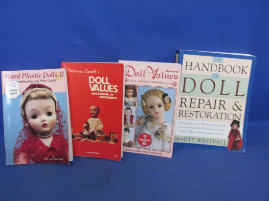 Lot Of 4 – Collector Guide On Dolls – (3) Value Guides – (1) On Doll Repair & Restoration -