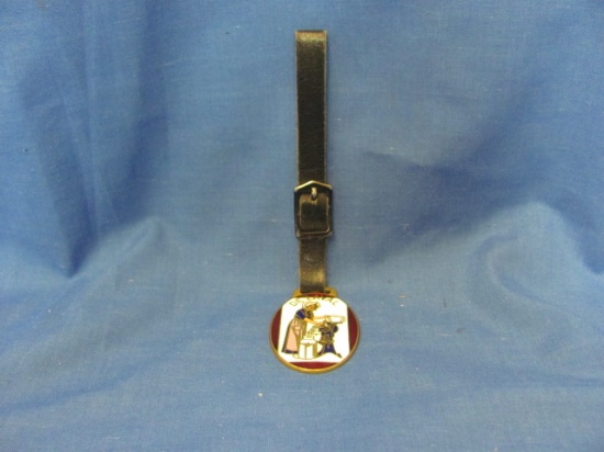 De Laval Watch Fob With Leather Strap – Fob 1 3/4” T – As Shown