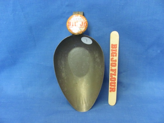 Big Jo Flour Scoop & Nail File – Riverside Mills – Wabasha MN – Scoop 6 1/4” L