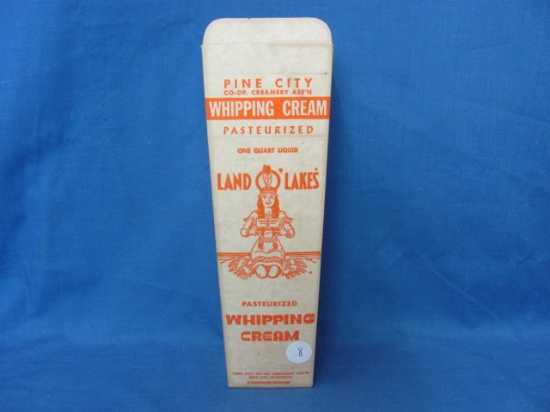 Land O' Lakes Cardboard Milk Container – Pine City Coop Creamery – Pine City MN