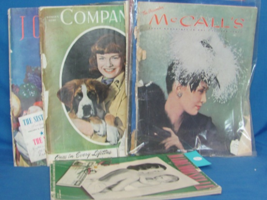 Big Lot of Vintage Magazines: McCall's – Ladies Home Journal – Mademoiselle & more