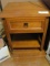 Wood End Table With Drawer - 18 3/4” x 21” - As Shown