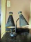 Retro Flexible Dual Table Lamp – 17” H – Works – As Shown