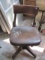 Wood Swivel Desk Chair – 31” T – As Shown
