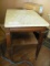 Marble Top End Table – 18 1/4” x 24” - 23 1/2” H – As Shown