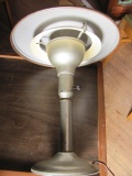 Unique Metal Table Lamp – 13 1/2” T – 12” D – Works