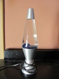 Blue Lava Lamp – 14 1/2” T – Works – As Shown