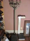 Antique Doctor's Standing Floor Scale & Height Measurement – 62” T – As Shown