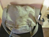 Military Canvas Shoulder Bag – Some Writing On it – As Shown