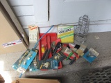 Box Lot – Paint Brushes – Tape – Adapter – Hardware – As Shown