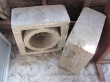Decorative Cement Patio Blocks– 16” T – As Shown