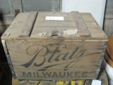 1926 Blatz Beer Wood Box With Cover – Milwaukee – 10 3/4” T -  12” x 18 1/2”