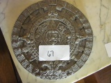 Mayan Aluminum Cast Calendar – 11 1/2” D – As Shown