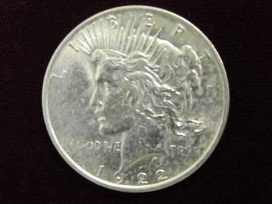 1922 Peace Dollar – As shown – 26.7 grams