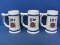 Set of 3 1983 “Lite Beer World Series of Tavern Pool at Caesars Palace” Ceramic Steins/Mugs – Great
