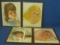 Vintage Advertising: 4 Framed Color Prints of the Northern Tissue Girls Illustrations – Each  11x14”