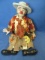20” Bisque  Hobo Clown Doll – Plaid Flannel Jacket & Felt Hat – Another Clyde?