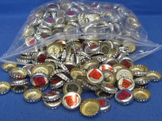 Big Bag of Bottle Caps – all Red Dog Beer – Bulldog – Plank Road Brewery