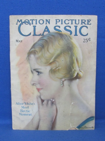 “Motion Picture Classic” Magazine – May, 1930 – Some wear & tear but fun ads & photos