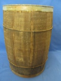 Barrel 18 1/2” x 12” DIA – Nicely formed with all staves & bottom intact – Good Vintage Condition