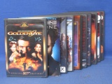 10 DVDS mostly action themed movies James Bond to WWII
