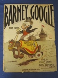 Barney Google Sheet Music w/ Comic Cover of Barney & Sparkplug – Song  © 1923