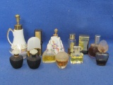 Lot of Small Perfume Bottles: Some with Contents – Tallest is 4” - As shown