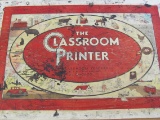 1930s “The Classroom Printer” with Wood & Rubber Stamps – Words, Letters, Pictures