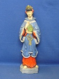 1971 Vinyl Figurine Oriental Woman – by Homecraft Products – Supposed to be a bank? 14 1/4” tall