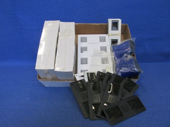 Box Lot – New 3 Pkg. 96 Stereo Slides Cardboard – 16 Plastic & Opener – New Stereo SlideViewer –