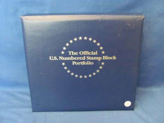 Stamps – The Official Numbered Stamp Block Portfolio – Binder Full Of Stamps