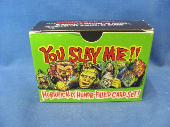 1992 You Slay Me Horrifically Humor Filled Trading Cards – 3 Autographed Cards