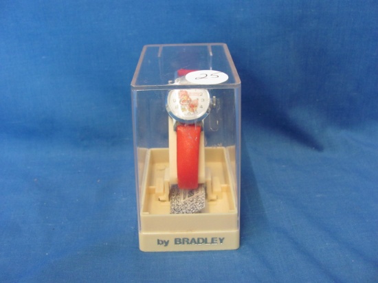 1980 Strawberry Shortcake Swiss Made Watch – By Bradley - Appears Unused – Needs Battery