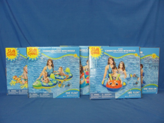 Swimming Character Floats (5) – New In Box – As Shown
