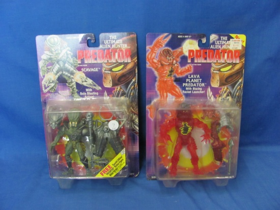 Predator Action Figures (2) – Sealed – Dated 1993 & 1994 – As Shown